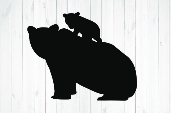 Bear Mom and Her Cub Silhouette: An Embroidery Review