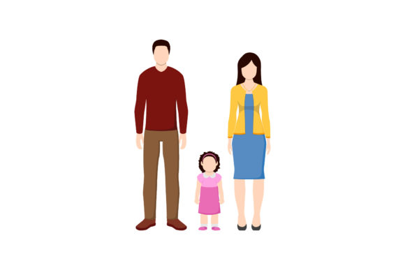Dad, Mom, Little Girl Family Asset Review
