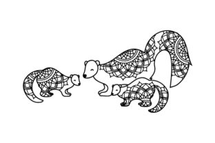 Mom and Baby Skunks: An Embroidery Design Review