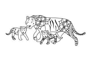 Mom and Baby Tigers: A Designer’s Embroidery Review