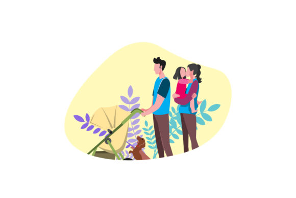 Mom, Dad, 2 Kids Dog Family Asset Review