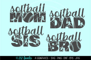 Softball Mom Dad Bro and Sis Graphics Review